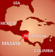 Map showing Masaya, Nicaragua