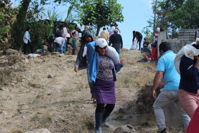 Mission accomplished! Members of a cooperative in Nicaragua build their own homes